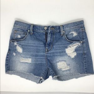 Distressed Boyfriend Shorts